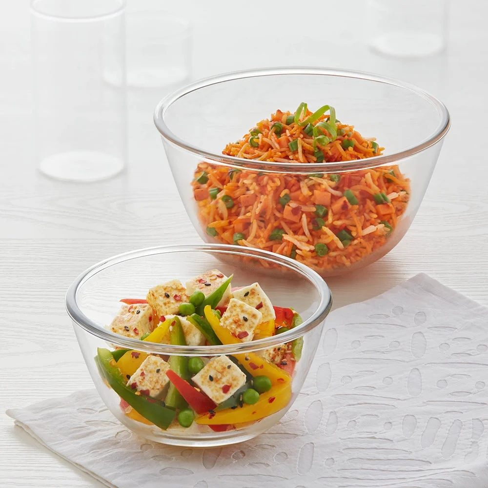 Mixing & Serving Bowl Set &ndash; 500ml + 1.3L