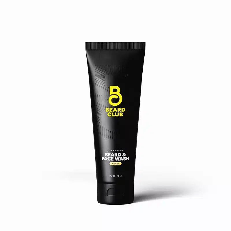 Beard Club Beard & Face Wash - Citrus - 4oz: For All Hair Types, Liquid Form, Suitable For All Skin Types
