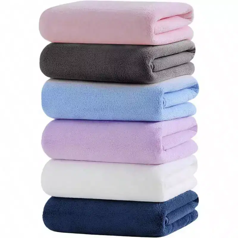 Microfiber Bath Towel 6 Pack - Ultra Soft, Absorbent, Quick Dry for Swimming, Fitness, Travel 28x56