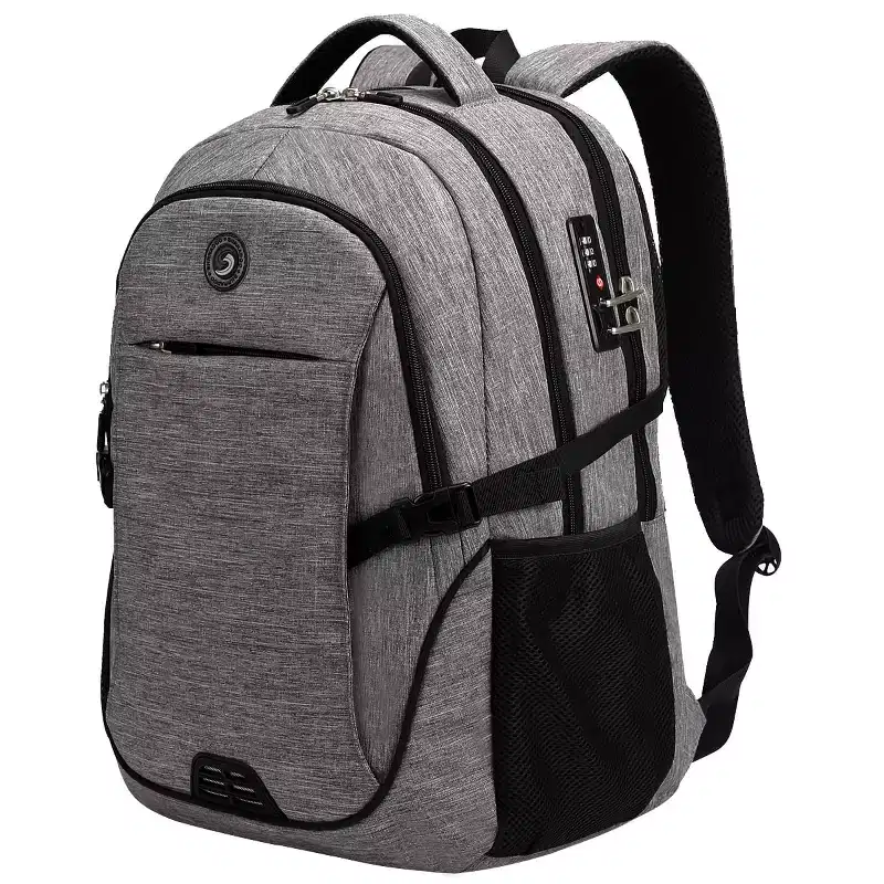 Narwey Anti Theft Laptop Backpack Travel Backpacks with Combination Lock Backpack Computer Bag Fits 17 Inch Laptop,Black