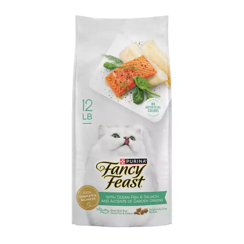 Fancy Feast Gourmet Ocean Fish and Salmon Dry Cat Food - 12lbs