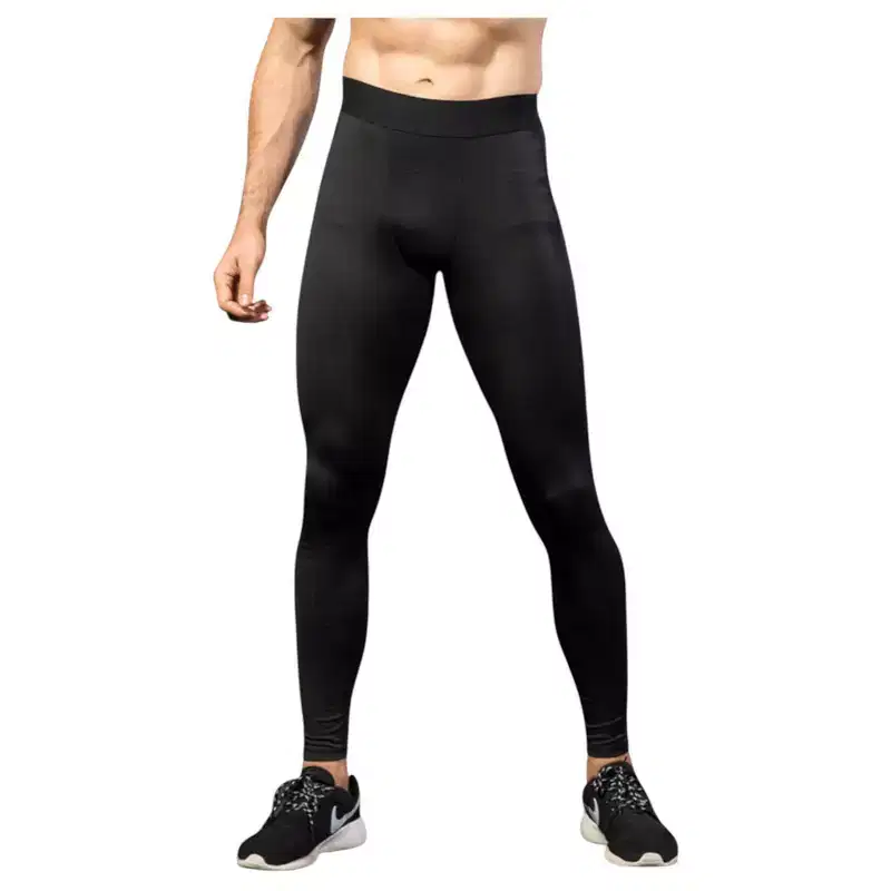 Anna-Kaci Active Men's Performance Leggings with Contoured Support Pouch and Seamless Fit for Training and Recovery