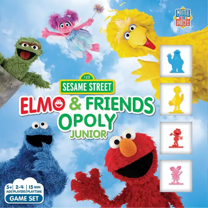 MasterPieces Kids & Family Board Games Sesame Street Elmo & Friends Opoly Junior